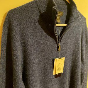 Bloomingdale's Cashmere Quarter Zip NWT